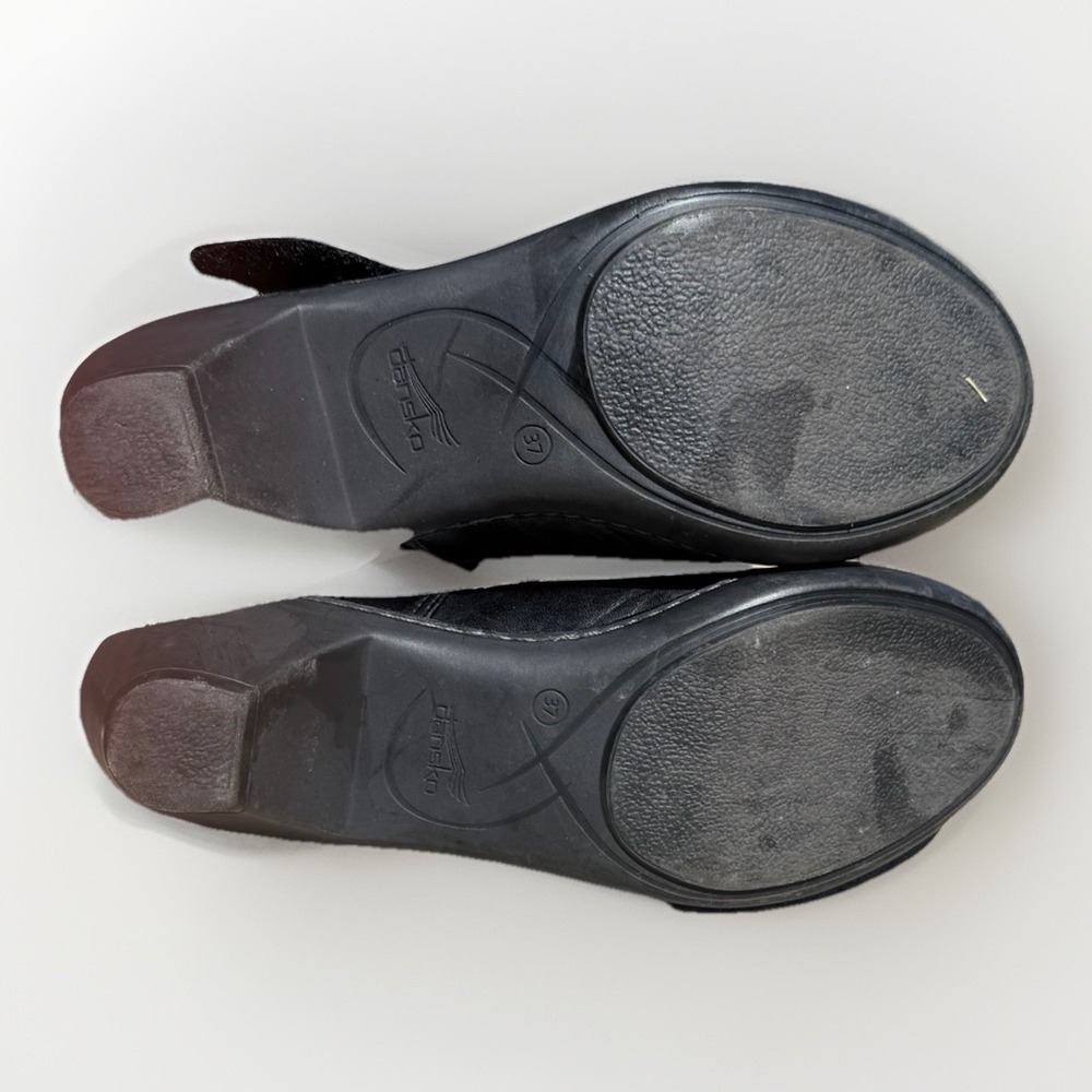 Dansko Bess Mary Jane Black Leather Comfort Shoes Womens 37 - Picture 7 of 7